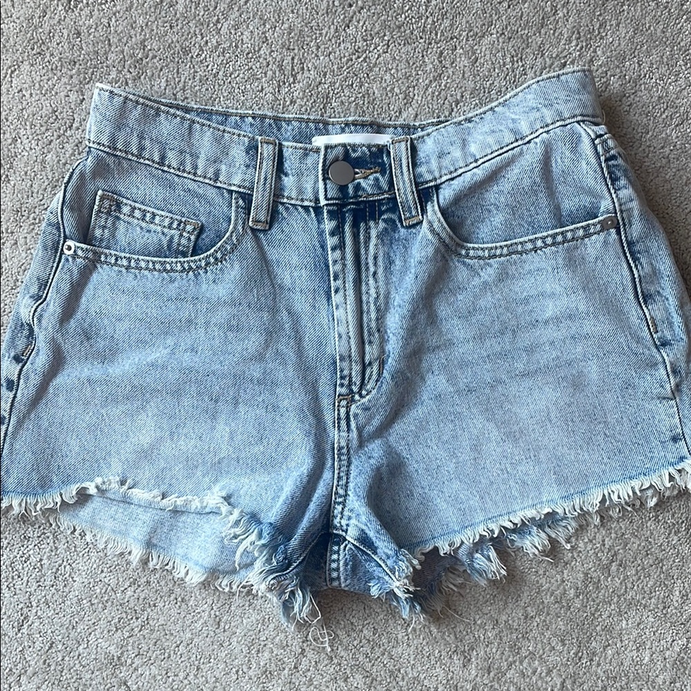 Altar’d state Denim Frayed Hem Women's XS Shorts
